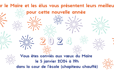 Invitation aux vœux du Maire – 2024