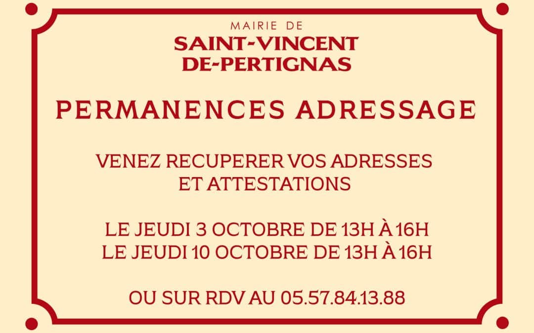 Permanences Adressage